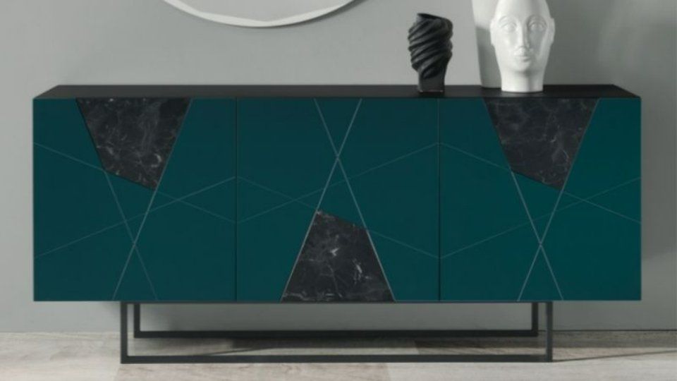 mobiletto specchiato di design