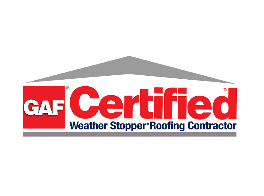 The logo for gaf certified weather stopper roofing contractor