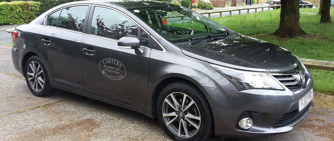 Private taxi hire at Carters Brandon Cars