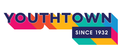 A colorful logo for youthtown since 1932.