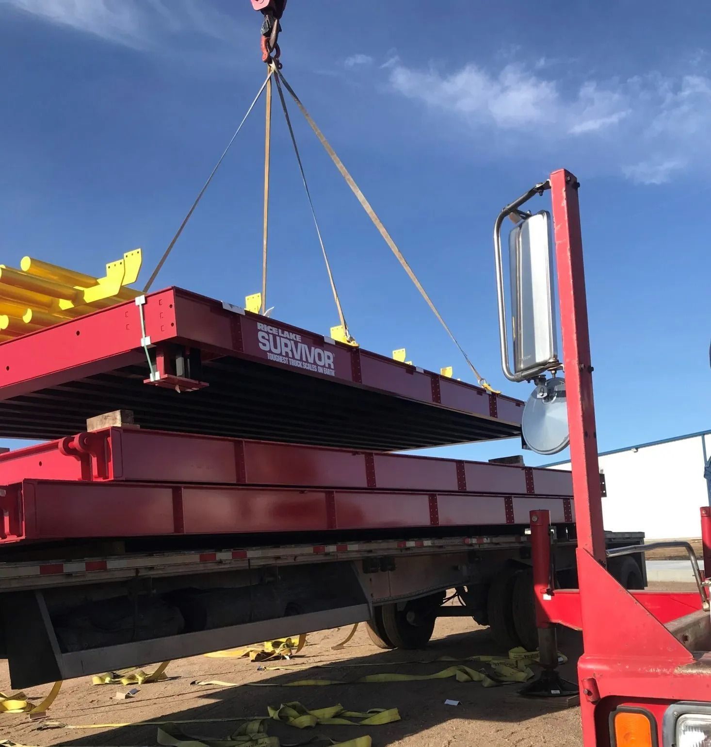 Proper Scale Installation in red truck