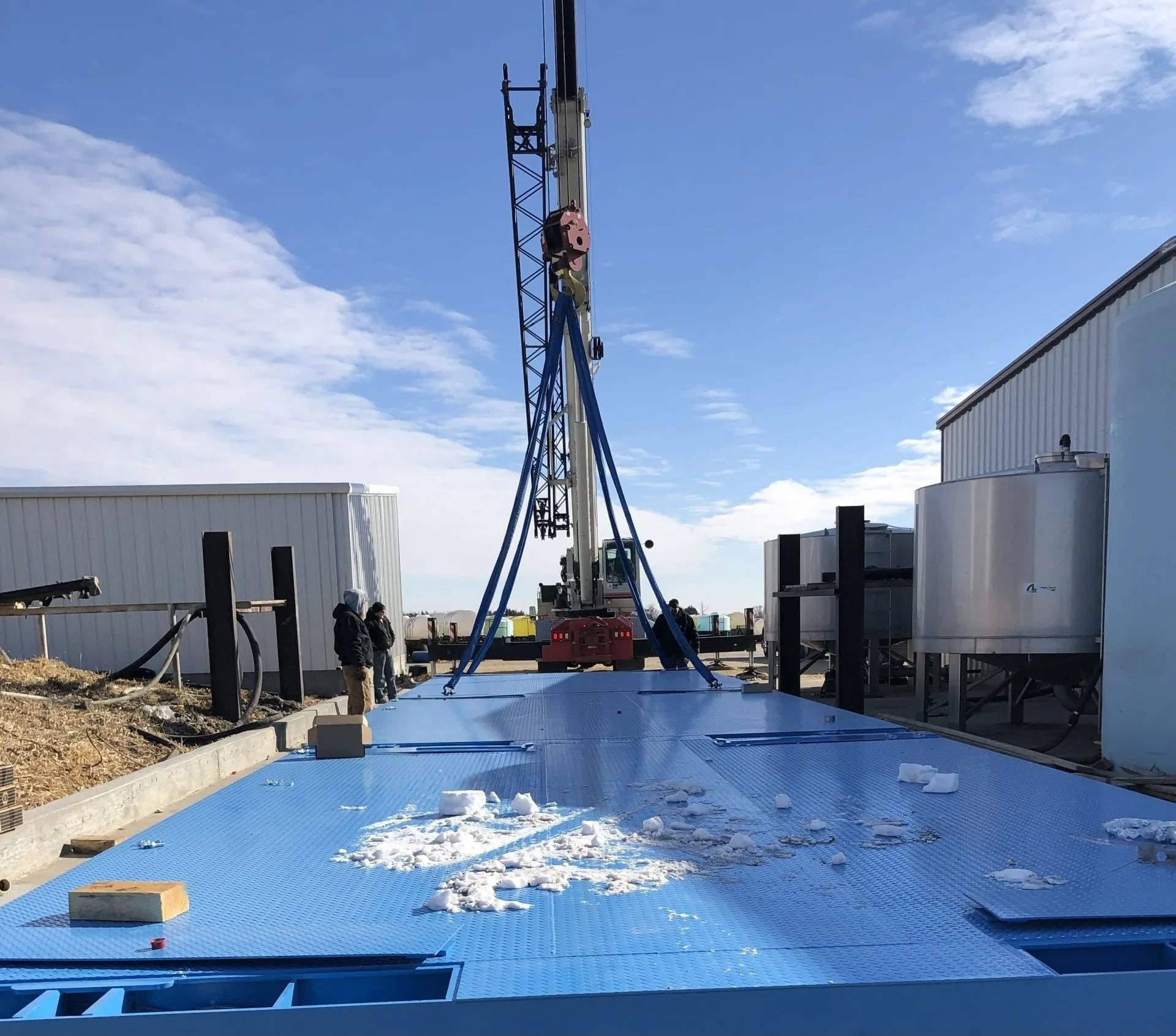 Proper Scale Installation at company warehouse