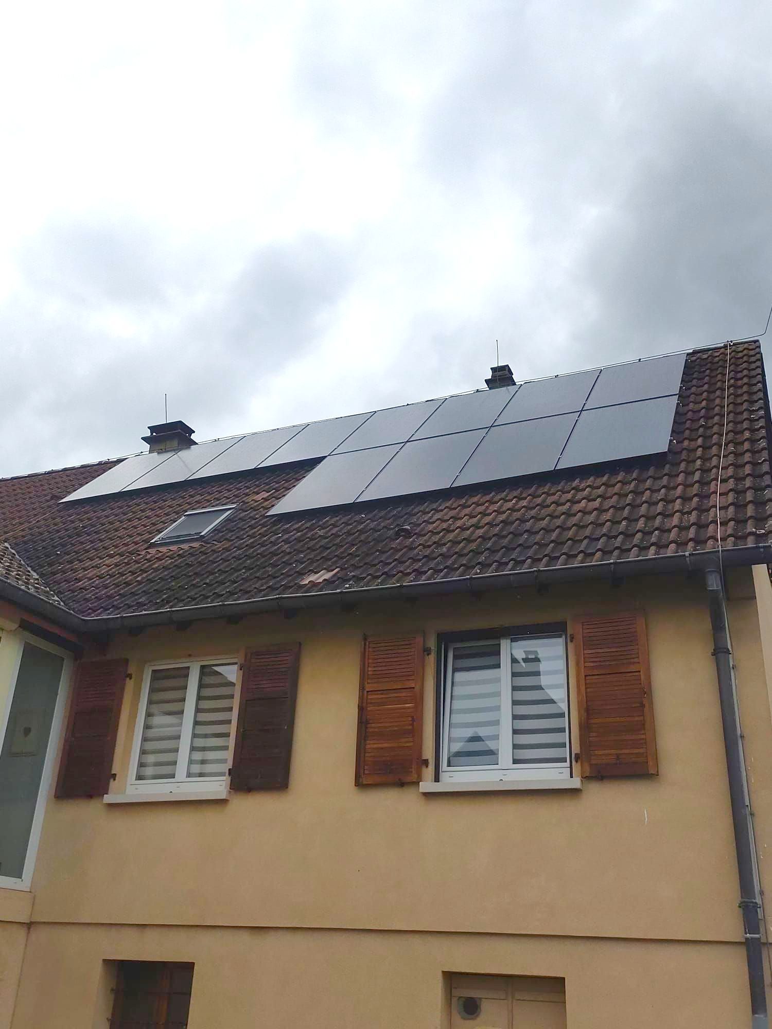 Installation d’un 6 KW 12 panneaux de 500 Wc avec batterie de 5 kw onduleur Huawei
