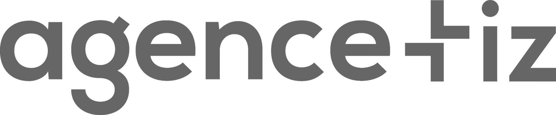 Un logo noir et blanc pour l'agence fiz