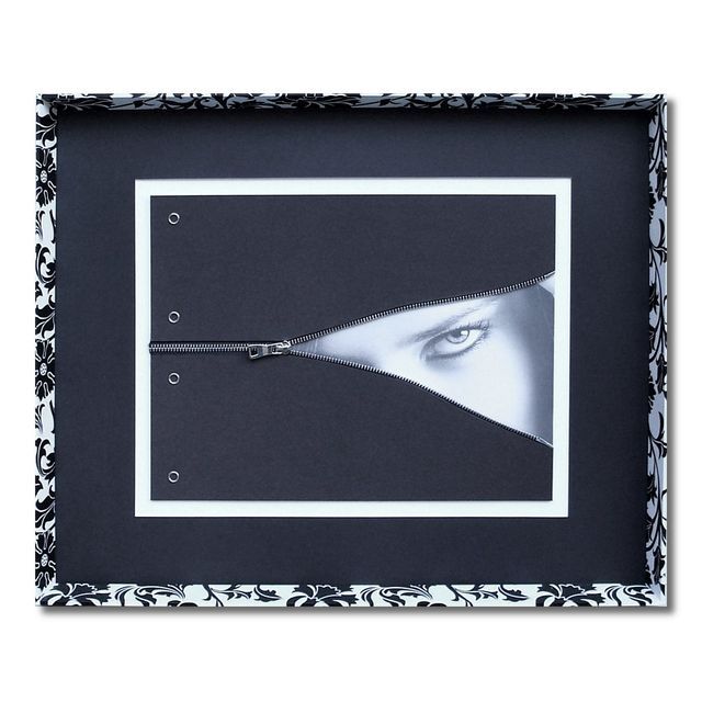 cornice argento nero