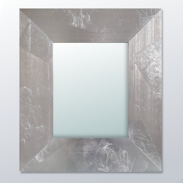 specchio rettangolare argento