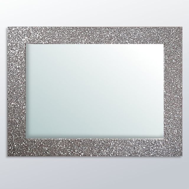 specchio rettangolare cornice argento