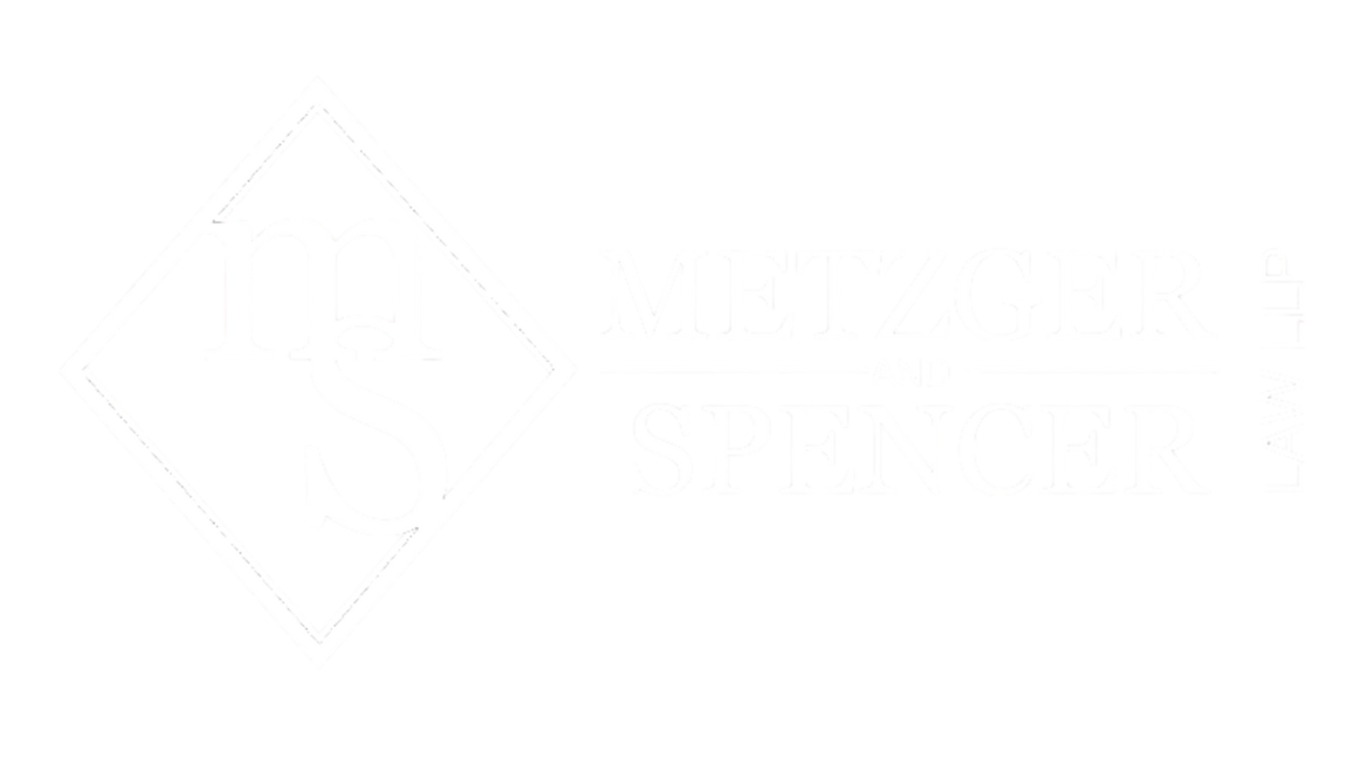 White logo with a diamond shape and the word 
