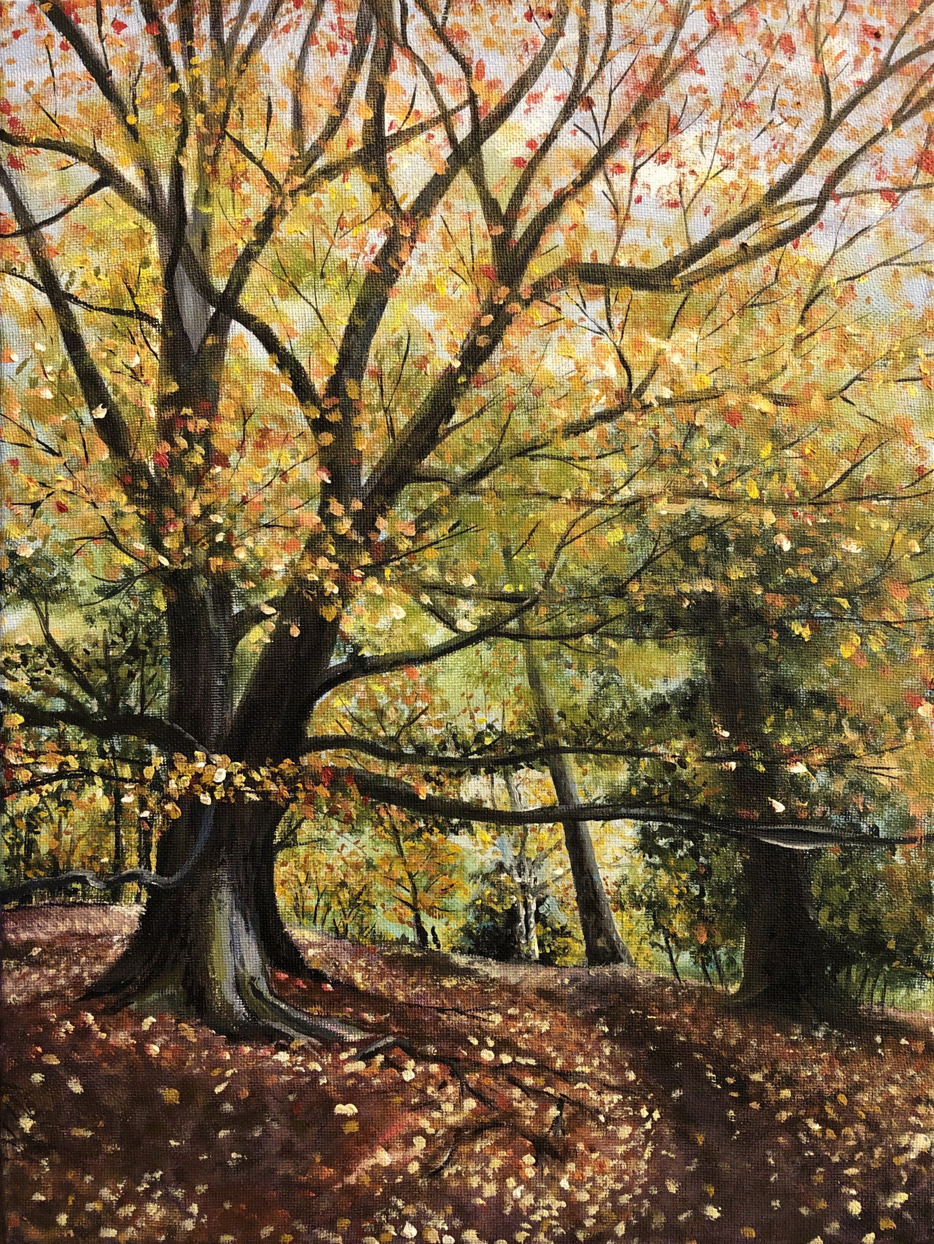 Ampthill Park painting by Ben Mayhew