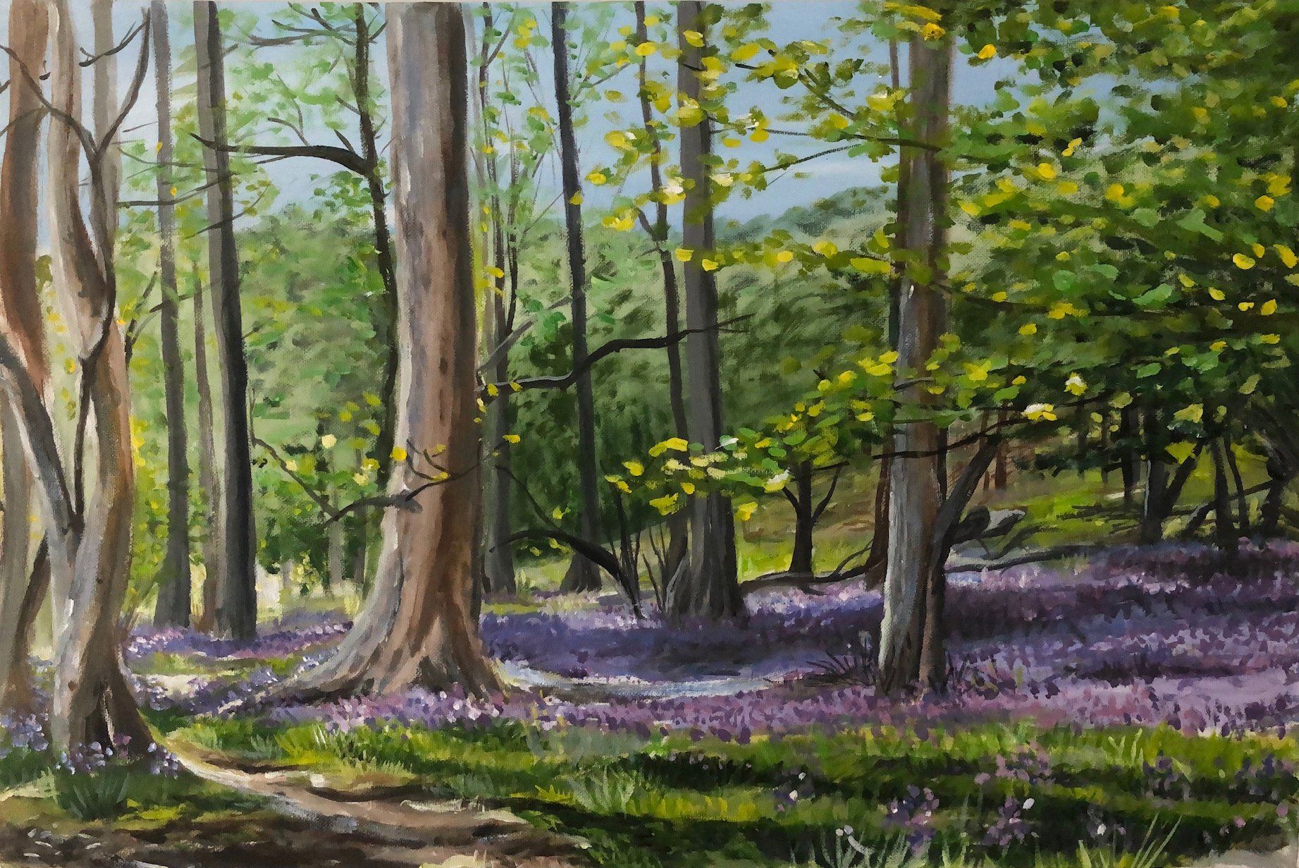 Blubells painting by Ben Mayhew