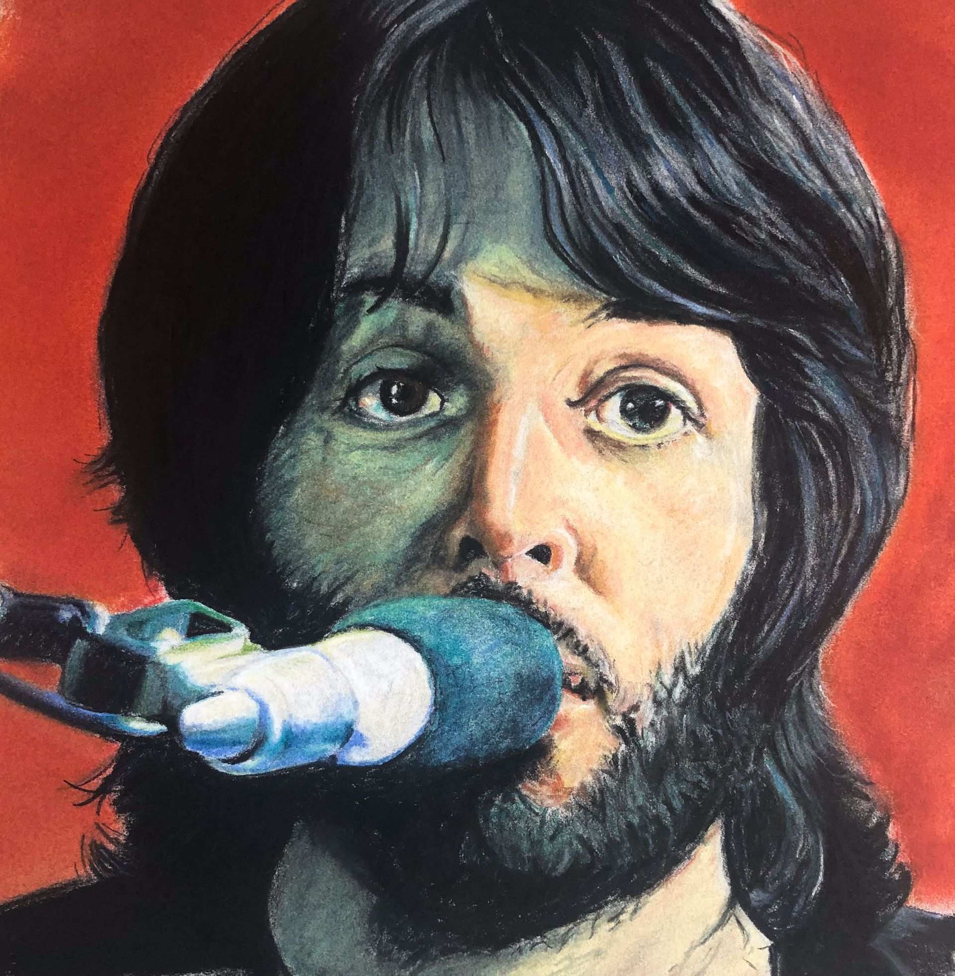 Paul McCartney drawing by Ben Mayhew