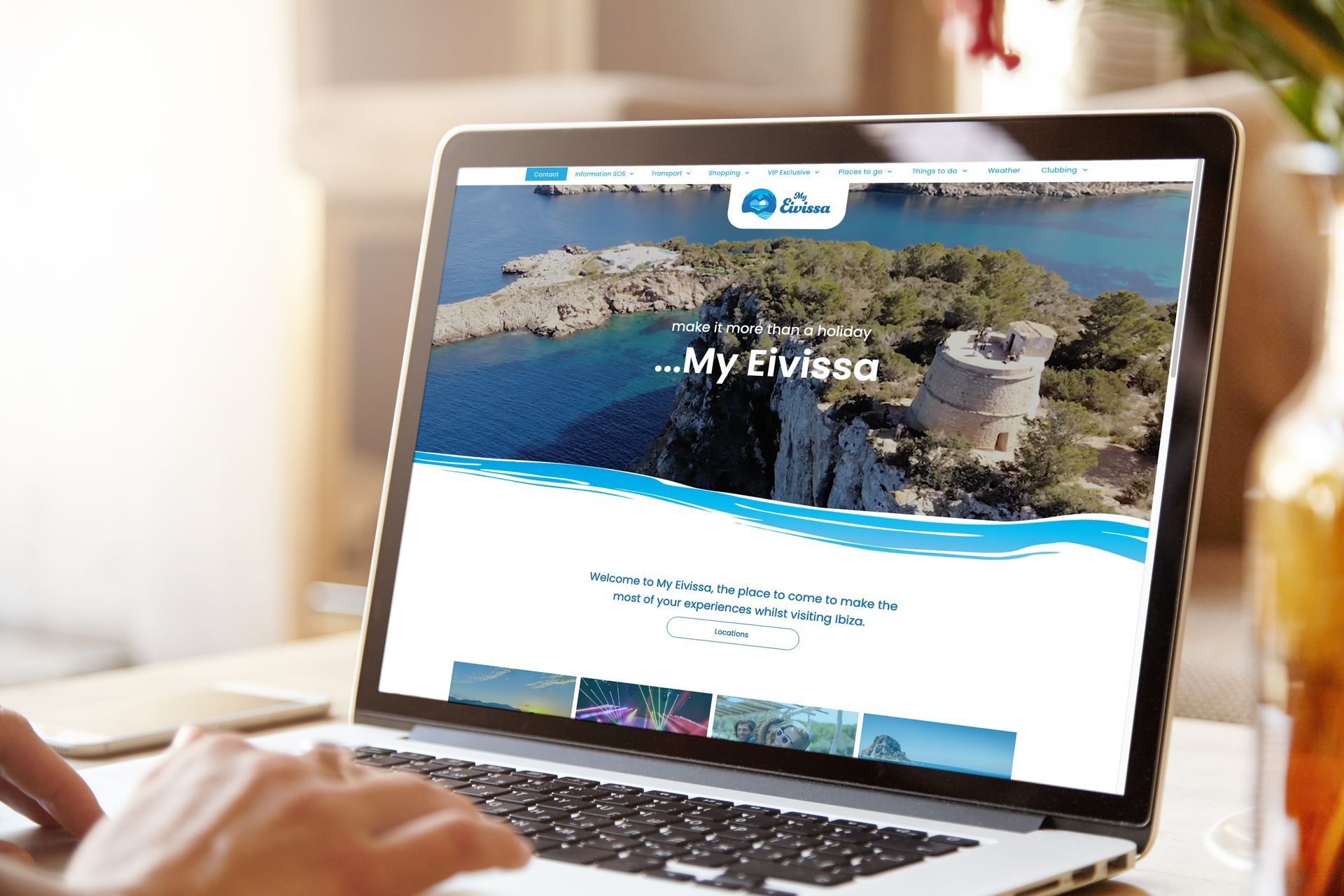 Website for exclusive tourist provider to Ibiza