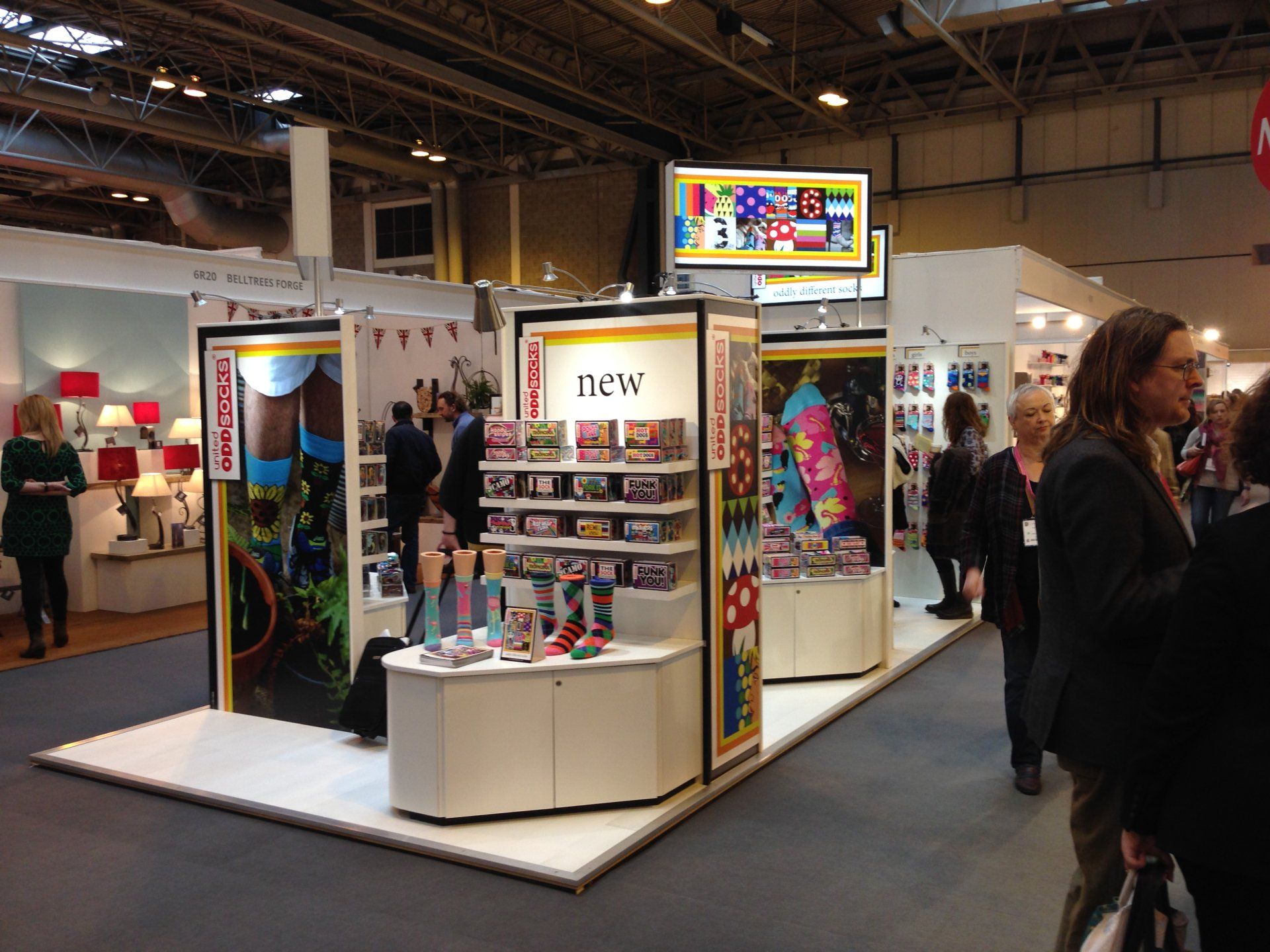 United Oddsocks bespoke Exhibition stand