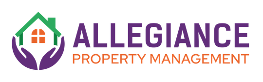 Allegiance Property Management logo; quality you deserve, people you trust