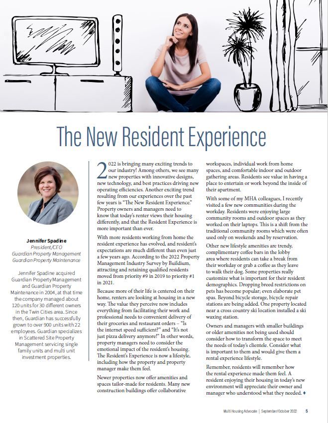 The New Resident Experience