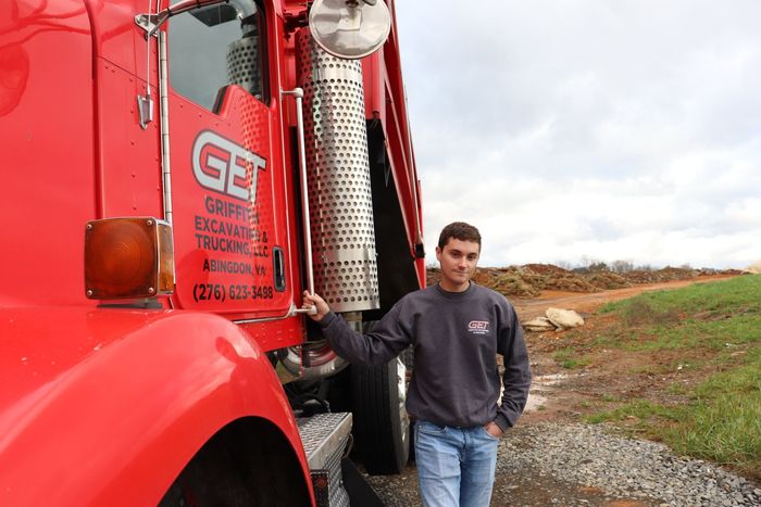 Griffith Excavating & Trucking's picture of our equipoment with Jared Griffith