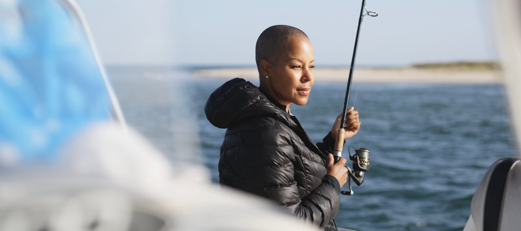 Sonya Lowery is on the road.  Here, she's fishing