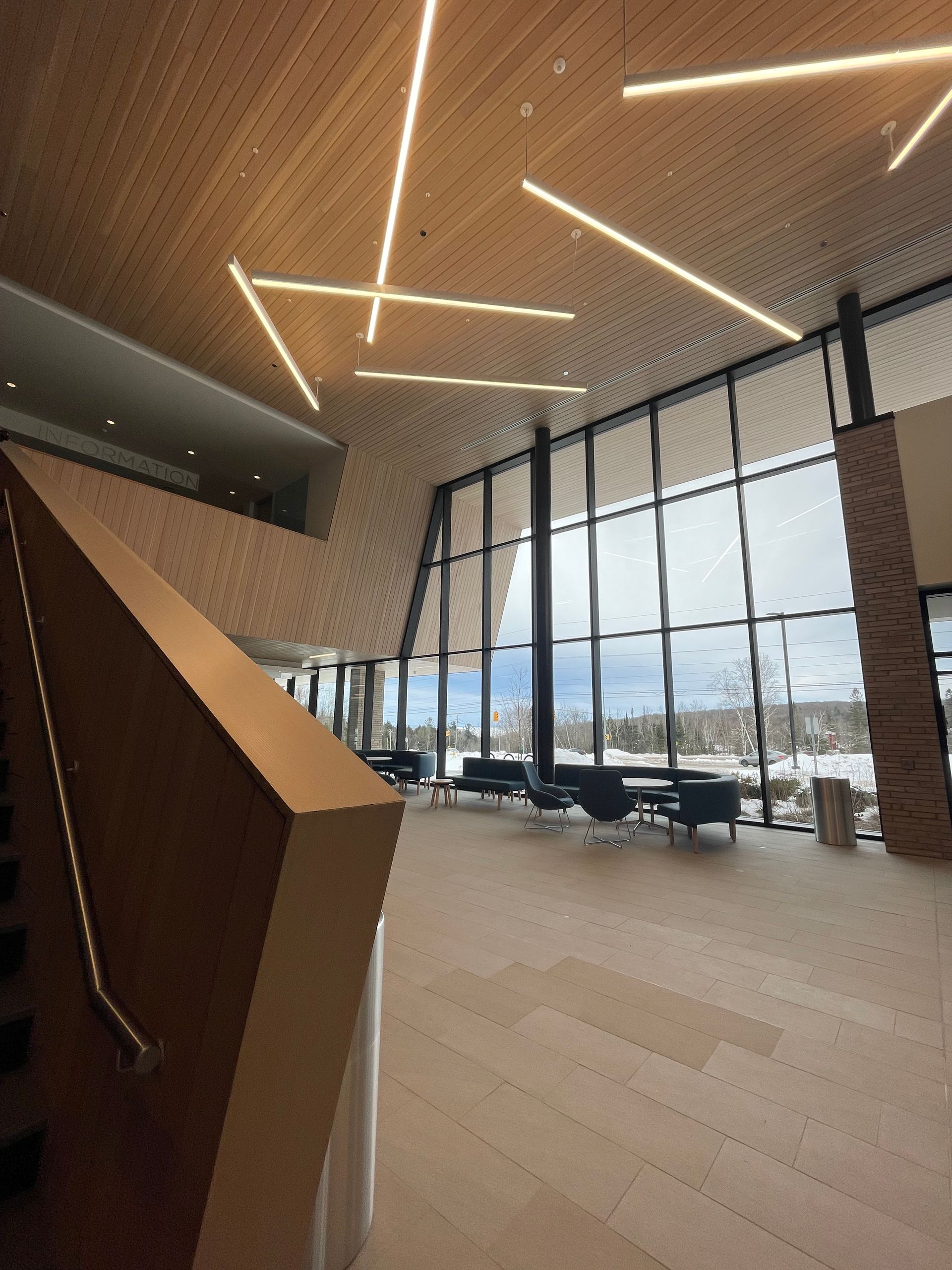 Inside the student centre