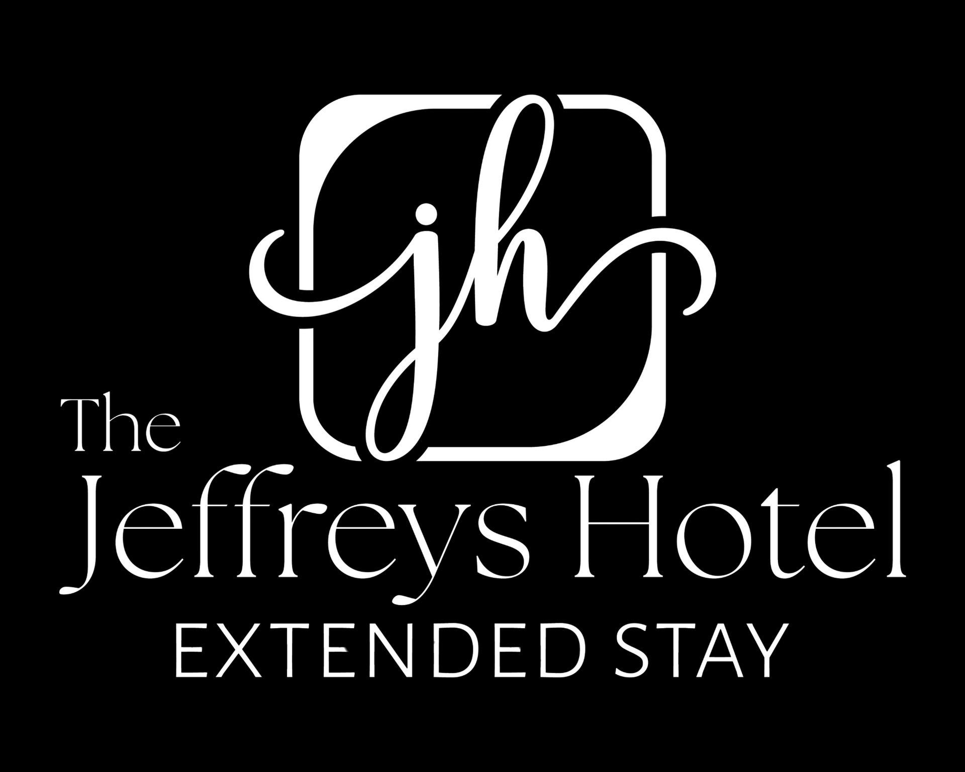 Stylized green graphic mark used for branding at The Jeffreys Hotel, Osceola, Iowa.