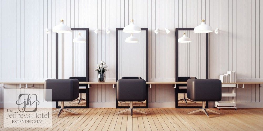 salon empty awaiting visitors intended to represent ideas for patrons of an Iowa hotel to consider