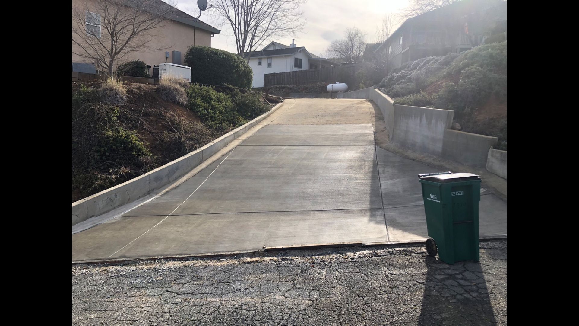 driveway pour