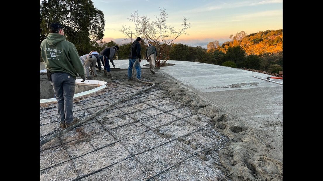 pouring slab with the boys