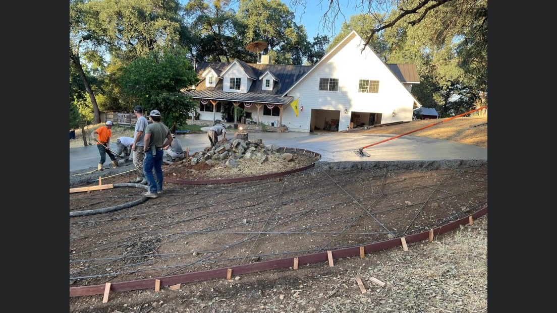 new concrete driveway