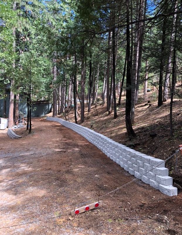 new cinderblock wall