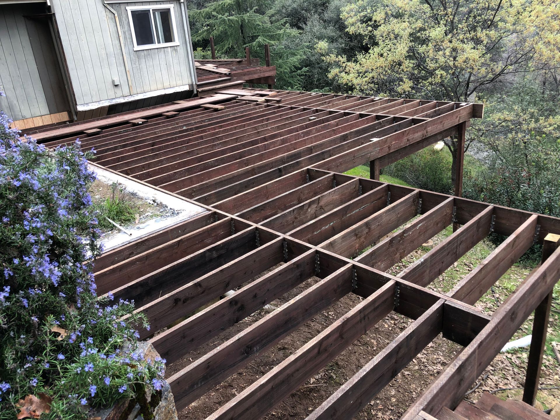 deck framing west wing