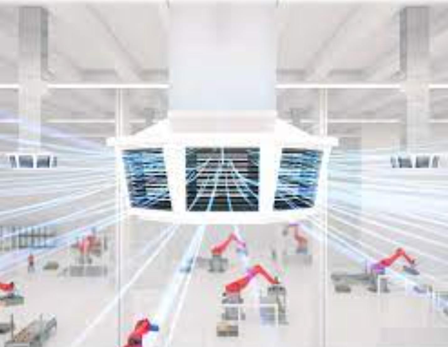 A Ceiling Fan is Hanging from the Ceiling of a Factory DMC Electrical & Air Cooling Pty Ltd in Ayr, QLD