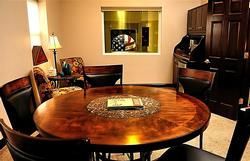 Office area at Mishler Funeral Home Bremen, IN.