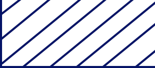 A blue and white striped pattern on a white background.