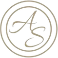 Un logo con le lettere a e s in un cerchio.