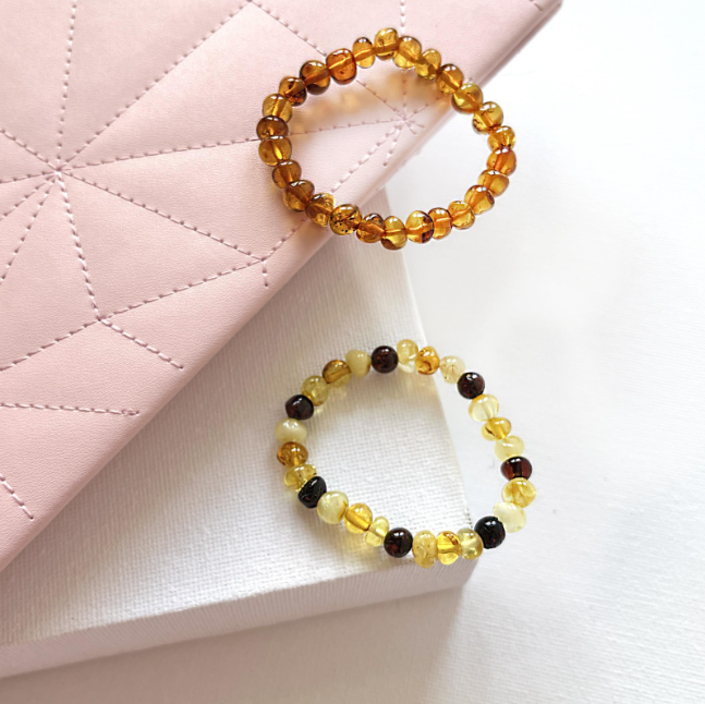 Barnsteen armband baby/peuter multi colour