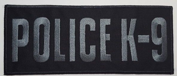 Large Back Police K-9 patch