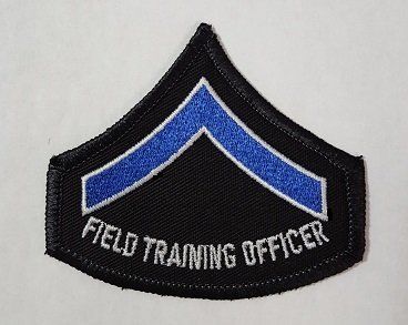 CHICAGO POLICE FIELD TRAINING OFFICER RANK INSIGNIA PATCH: Shirt (TWILL  Backing)