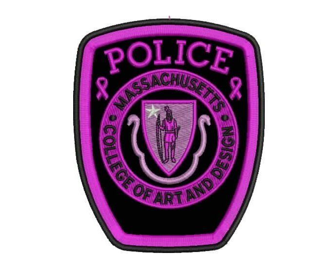 Lavender police patch cancer research