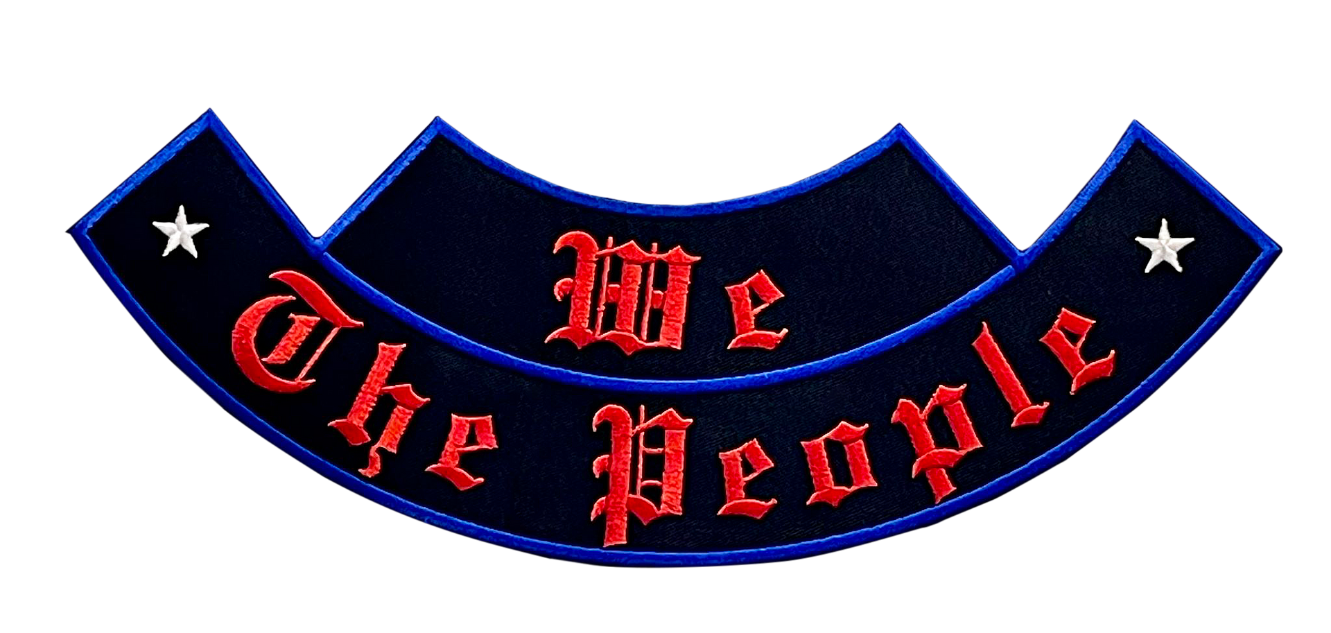 A patch that says we the people on it