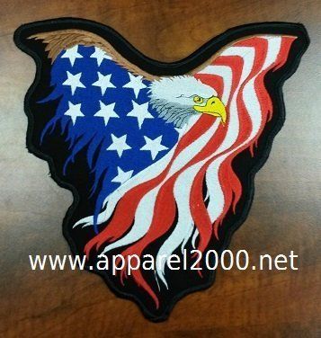 Iron on Name Patches for Jackets Embroidered Large Back Patches