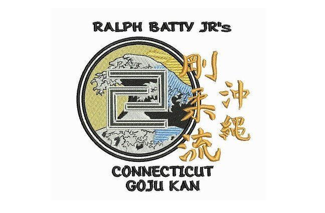 A logo for ralph batty jr 's connecticut goju kan