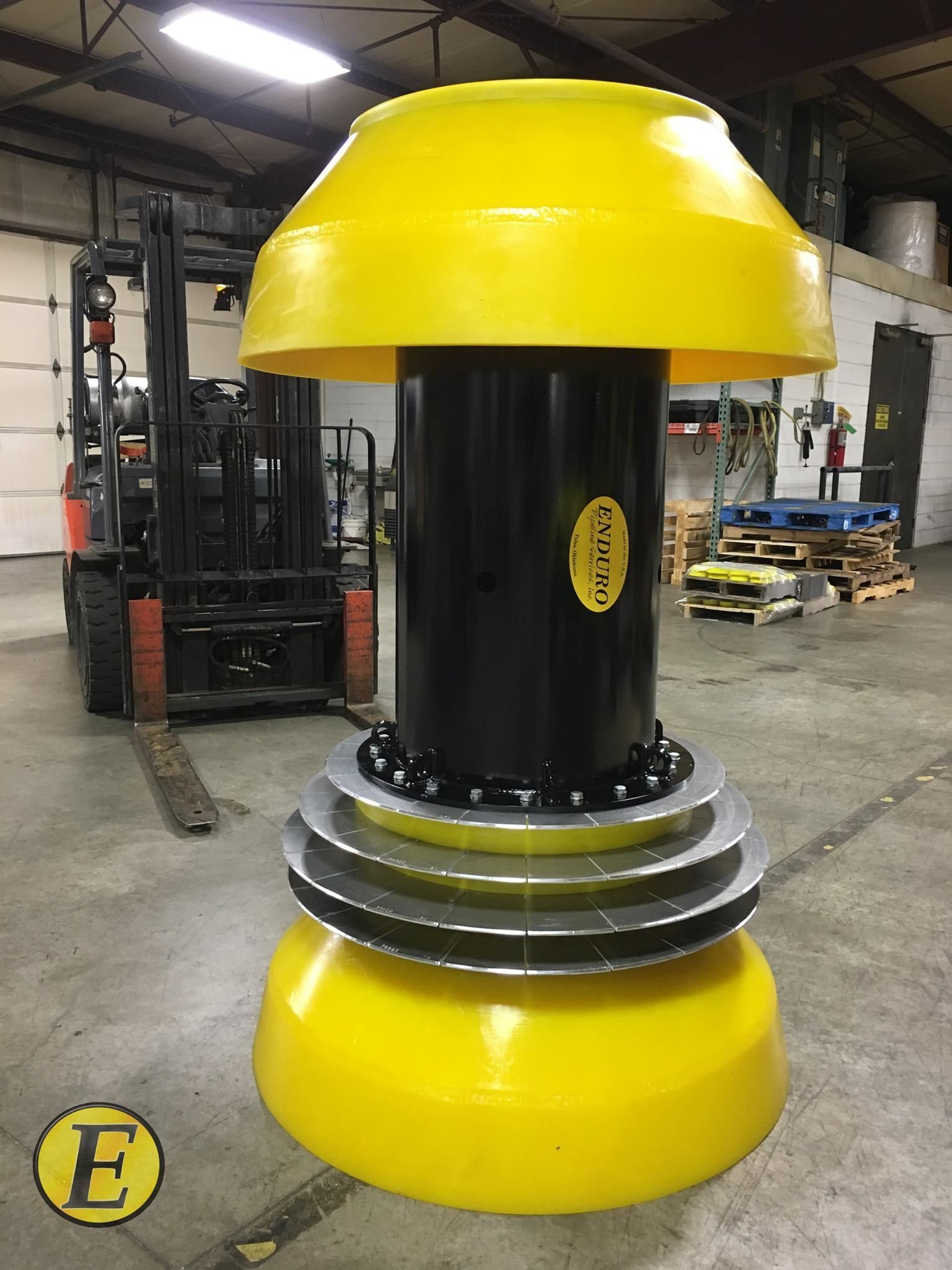 Custom 42 inch pipeline cleaning pig for debris removal