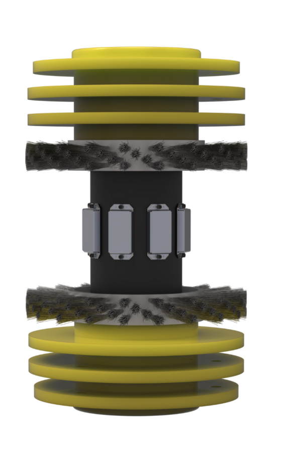 Bi-directional cleaning pigs are designed to run in either direction.