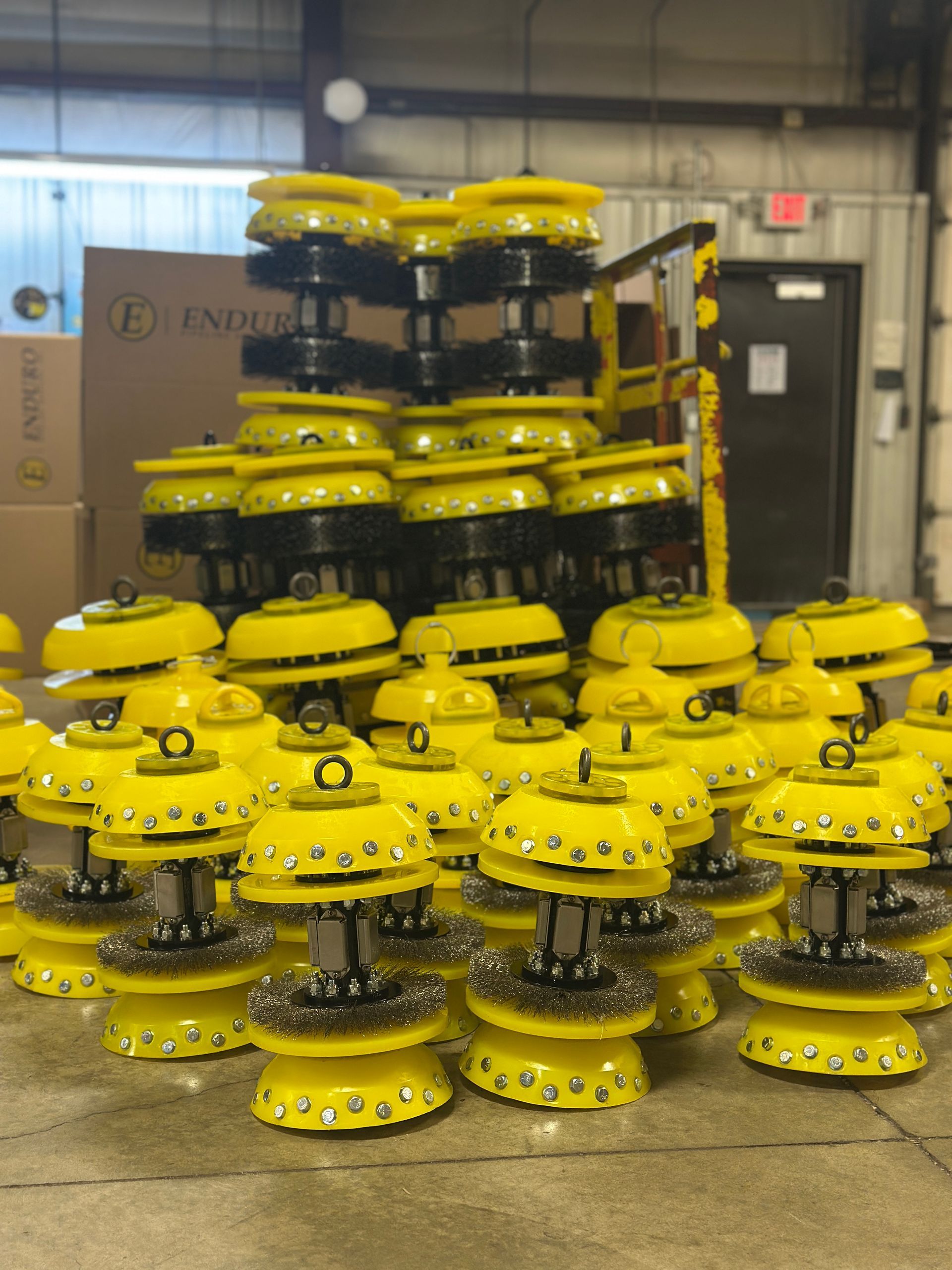 Custom-built cleaning pigs designed to remove debris, paraffin, and buildup while restoring flow efficiency
