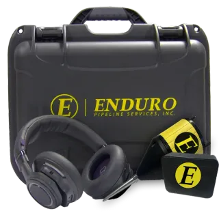 A black case with the word enduro on it