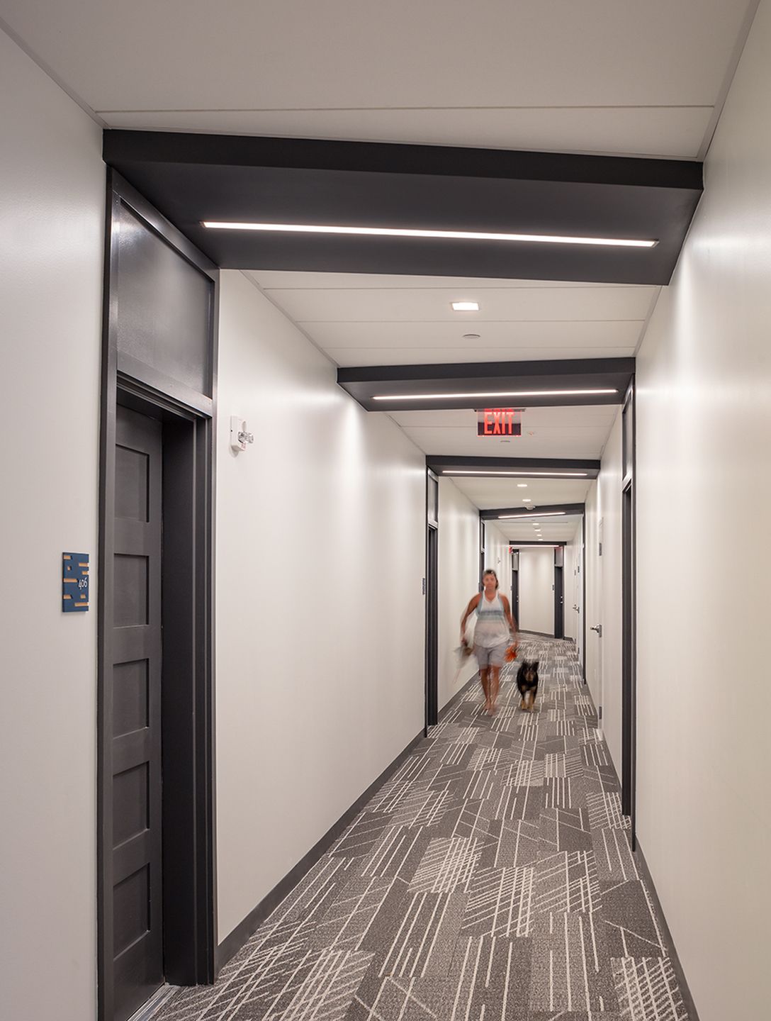 Hallway at The Veridian Residences.