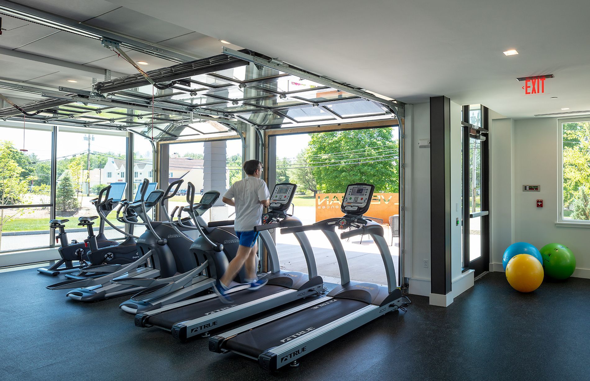 Treadmills at The Veridian Residences.