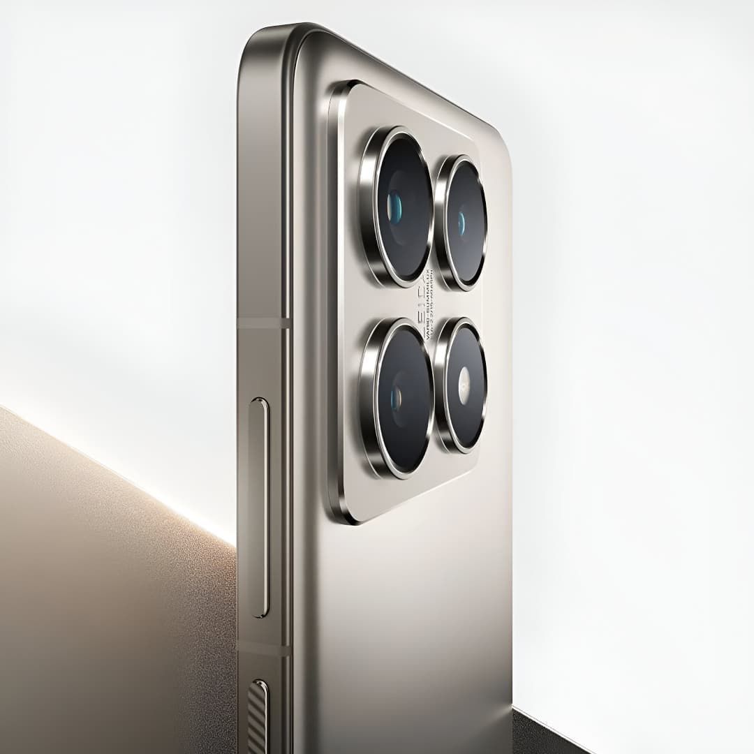 La parte delantera y trasera de un teléfono Xiaomi negro.