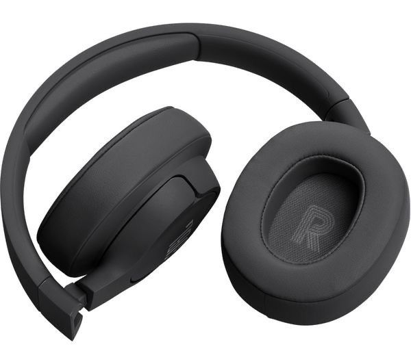 Cuatro auriculares inalámbricos JBL en morado, azul, blanco y negro.