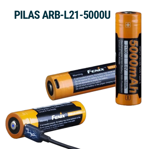 PILA PARA LINTERNA FENIX - ARB-L21-5000U - 60USD