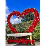 Arche coeur fleurie